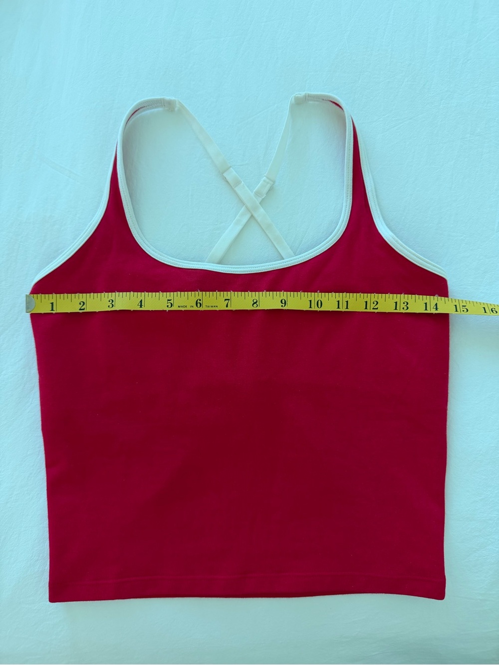 Victorias Secret PINK crisscross Red tank Sz Medium - Picture 11 of 16
